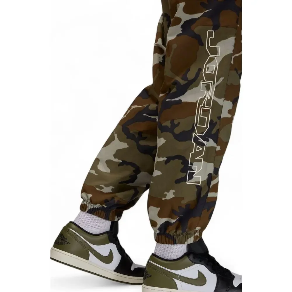 Jordan Pants MVP Mens Medium Camo Army Green Brown Joggers Nike FZ3529-380 NWT